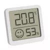 Elektronische omgevingsthermometer TFA-Dostmann 30.5053.02 binnen/buiten digitaal zilver wit