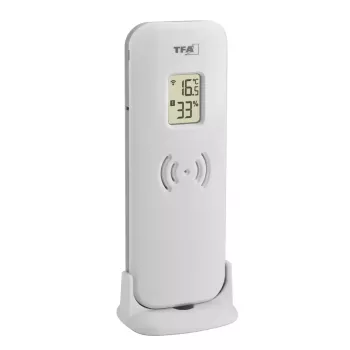 TFA-Dostmann Meteo Jack zilver binnen- buitenthermometer hygrometer barometer