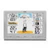 TFA-Dostmann Meteo Jack zilver binnen- buitenthermometer hygrometer barometer