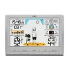 TFA-Dostmann Meteo Jack zilver binnen- buitenthermometer hygrometer barometer