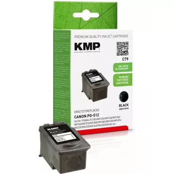 Cartridge KMP Canon PG512 zwart