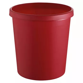 Afvalbak rond kunststof rood Helit H6105825
