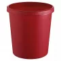 Afvalbak rond kunststof rood Helit H6105825