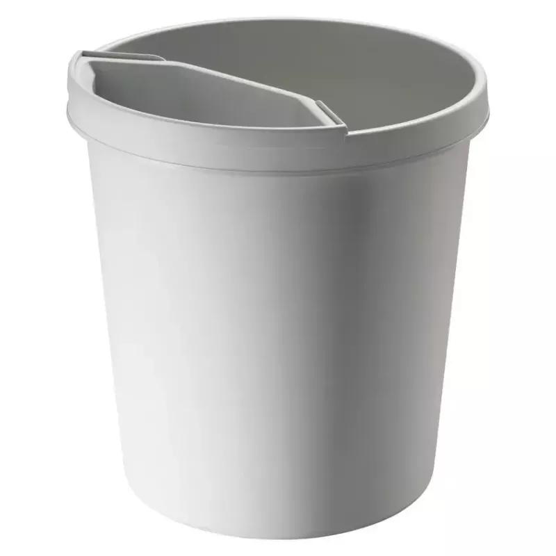 Afvalemmer Helit H6105882 18 L rond kunststof grijs