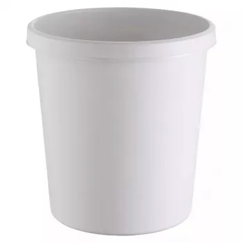 Afvalemmer Helit H6105882 18 L rond kunststof grijs