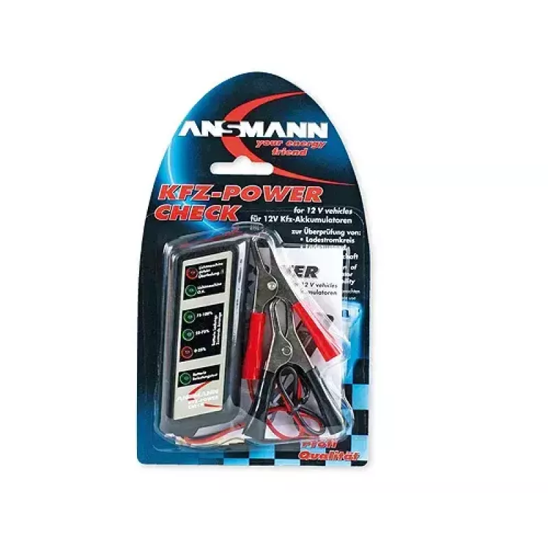 Batterijtester Ansmann Vehicle power check 4000002 zwart