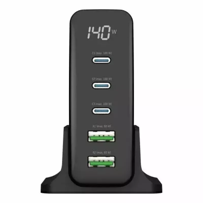 Indoor-oplader Ansmann DC5140PD universeel zwart USB-snelladen