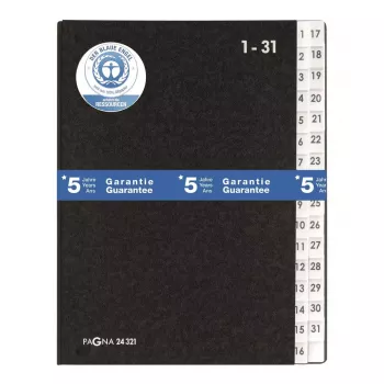 Scheidingsmap Pagna 24321-04 zwart A4