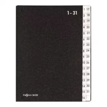 Scheidingsmap Pagna 24321-04 zwart A4
