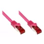 Alcasa 30m Cat 6 S/FTP netwerkkabel magenta