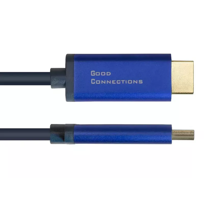 Videokabel-adapter Alcasa 4860-SF050B 5m DisplayPort naar HDMI blauw