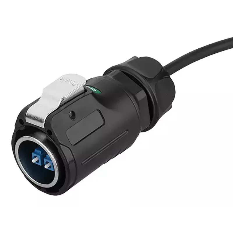 Alcasa S1 IC01-24F01 LC zwart 3m rechte connector