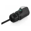 Alcasa S1 IC01-24F01 LC zwart 3m rechte connector
