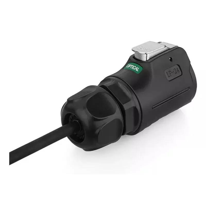 Alcasa S1 IC01-24F01 LC zwart 3m rechte connector