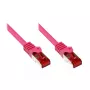 Netwerkkabel Alcasa CAT6 S/FTP 25 m magenta