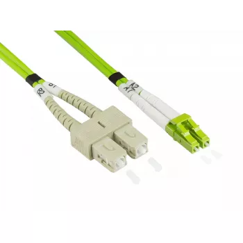 Glasvezelkabel Alcasa LW-830LS5 30 m LC SC groen
