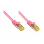 Netwerkkabel Alcasa 50m Cat7 RJ-45 magenta S/FTP (S-STP)