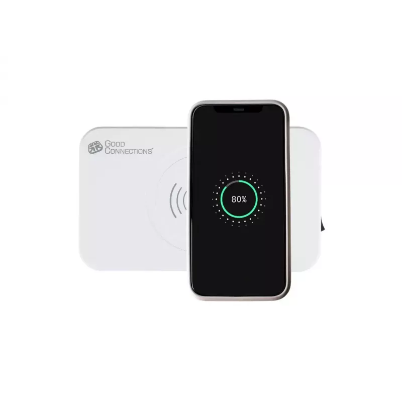 Mobiele oplader Alcasa PCA-D005W universeel wit AC draadloos snelladen