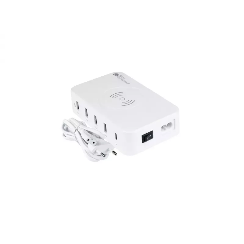Mobiele oplader Alcasa PCA-D005W universeel wit AC draadloos snelladen