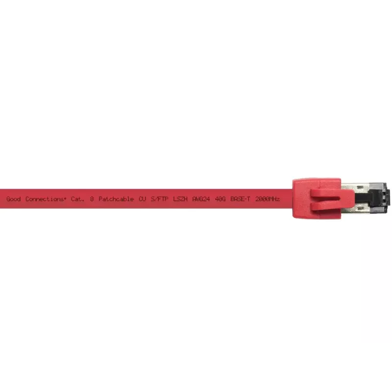 Netwerkkabel Alcasa 8080-075R rood 7,5m Cat8.1 S/FTP