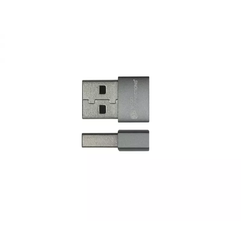 USB-adapter Alcasa USB-AD203-5 USB-A naar USB-C grijs