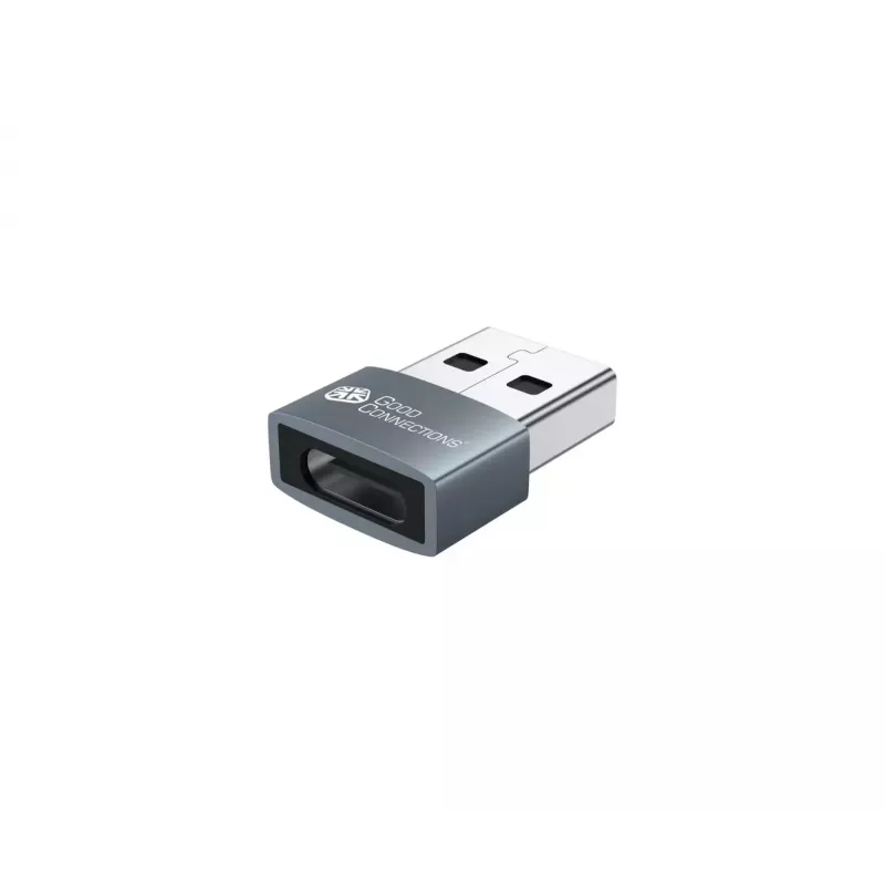 USB-adapter Alcasa USB-AD203-5 USB-A naar USB-C grijs