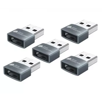 USB-adapter Alcasa USB-AD203-5 USB-A naar USB-C grijs