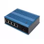 Digitus 4-poorts Fast Ethernet netwerk PoE-switch, industrieel, unmanaged, 1 SFP-uplink