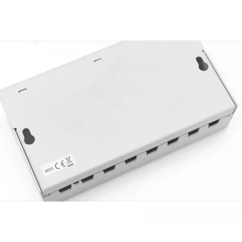 Patchpaneel DIGITUS desktop modulair blank, afgeschermd, 8-poorts, staal, grijs, wandmontage