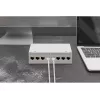 Patchpaneel DIGITUS desktop modulair blank, afgeschermd, 8-poorts, staal, grijs, wandmontage