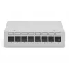 Patchpaneel DIGITUS desktop modulair blank, afgeschermd, 8-poorts, staal, grijs, wandmontage
