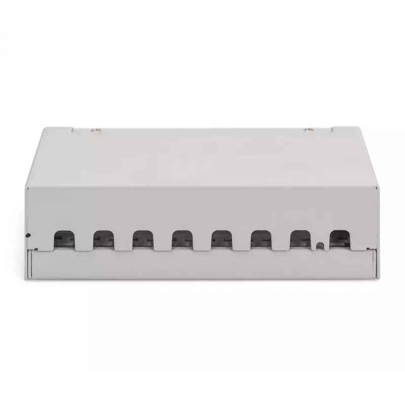 Patchpaneel DIGITUS desktop modulair blank, afgeschermd, 8-poorts, staal, grijs, wandmontage
