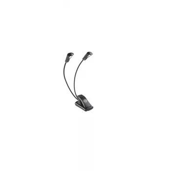 LED-muziekstandaardlamp König & Meyer 12243 zwart batterijgevoed