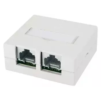RJ-45-contactdoos Telegärtner J00023A0056 wit