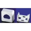 Outlet-box Telegärtner 25.16.8555, montagebox, 80×40×80 mm, wit