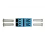 Glasvezeladapter LC Telegärtner J08071A0000 blauw
