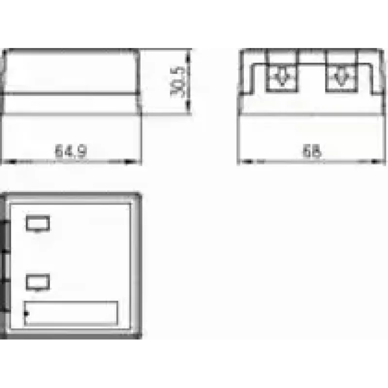 Opbouwbehuizing Telegärtner H02000A0072 68x64