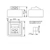 Stopcontact Telegärtner H02000A0092 wit
