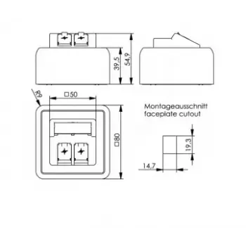 Stopcontact Telegärtner H02000A0092 wit