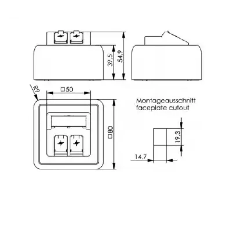Stopcontact Telegärtner H02000A0092 wit