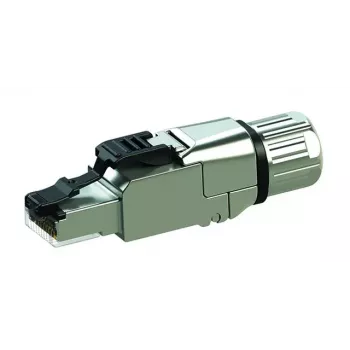 Telegärtner RJ-45 draadconnector J00026A5000 voor Cat6a-kabel, zilverkleurig