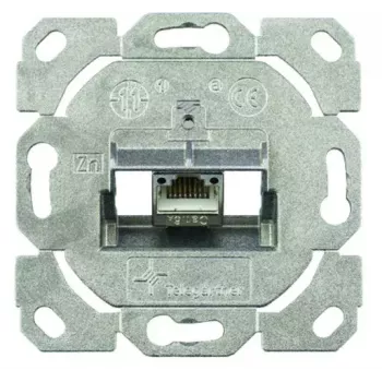 RJ-45-contactdoos Telegärtner J00020A0531 metallic 1 module categorie 6a