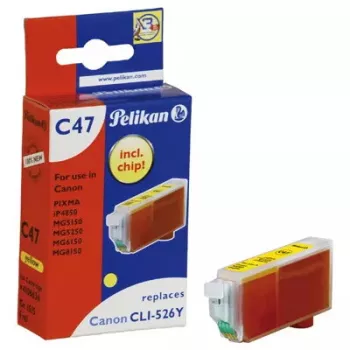 Inktpatroon Pelikan C47 geel – pigmentinkt, verpakking van 1 stuk