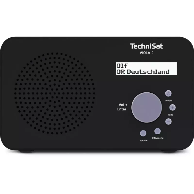Draagbare radio TECHNISAT VIOLA 2 – DAB+ & FM, lcd-display, 1 W, 3,5 mm jack, zwart