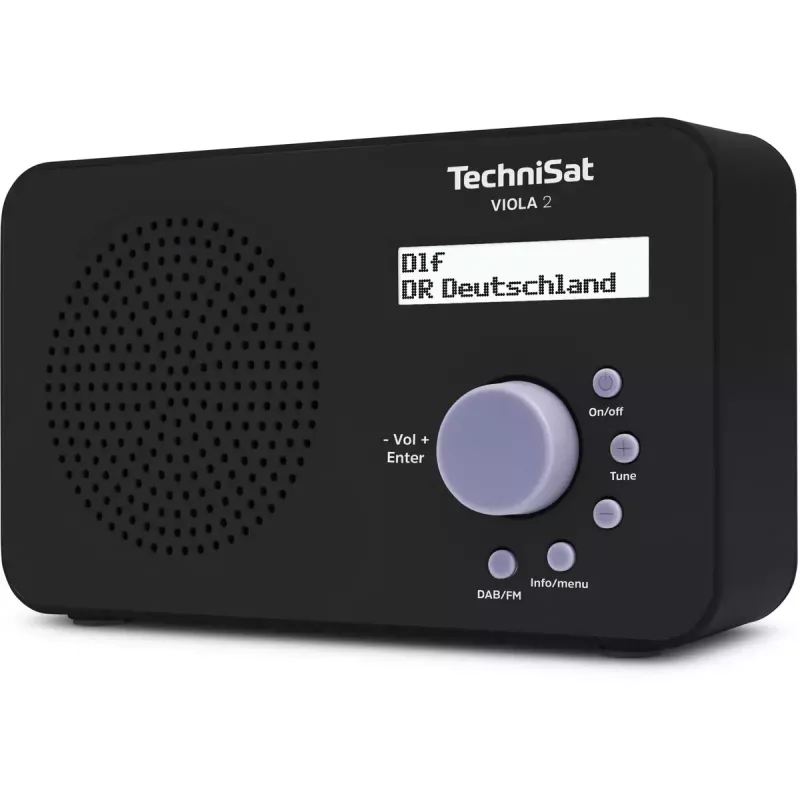 Draagbare radio TECHNISAT VIOLA 2 – DAB+ & FM, lcd-display, 1 W, 3,5 mm jack, zwart