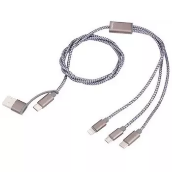 USB-C naar USB-A oplaadkabel TROIKA CBL30/GY, 1 m, grijs