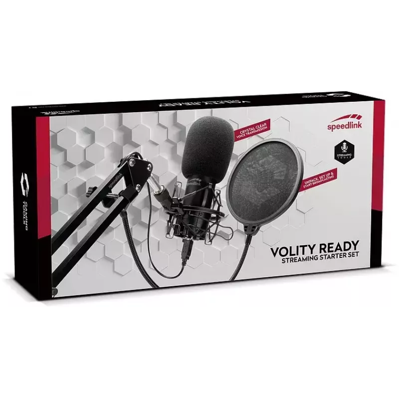 Studiomicrofoon SPEEDLINK Volity Ready zwart