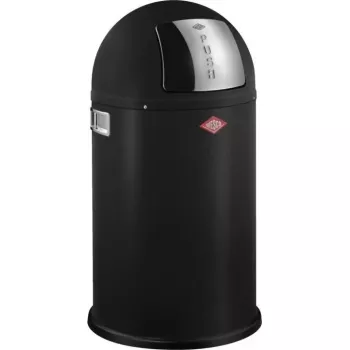Afvalemmer WESCO Pushboy Jr. 22 l matzwart, push-open deksel, compacte keukenemmer