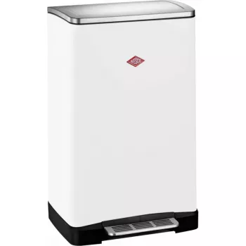 Afvalemmer Wesco Big Double Boy wit mat 112755 — 2 vakken