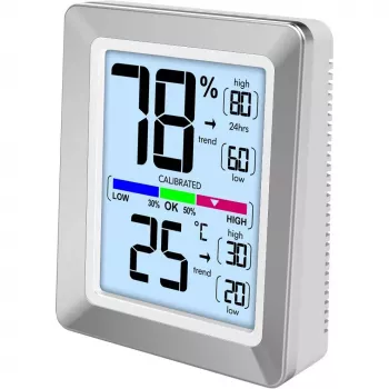 Digitaal weerstation Technoline WS 9460 zilver binnen-thermometer hygrometer